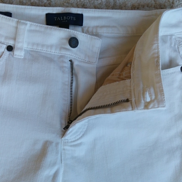Talbots Curvy Slenderizing Jeans 6 White - Picture 13 of 16